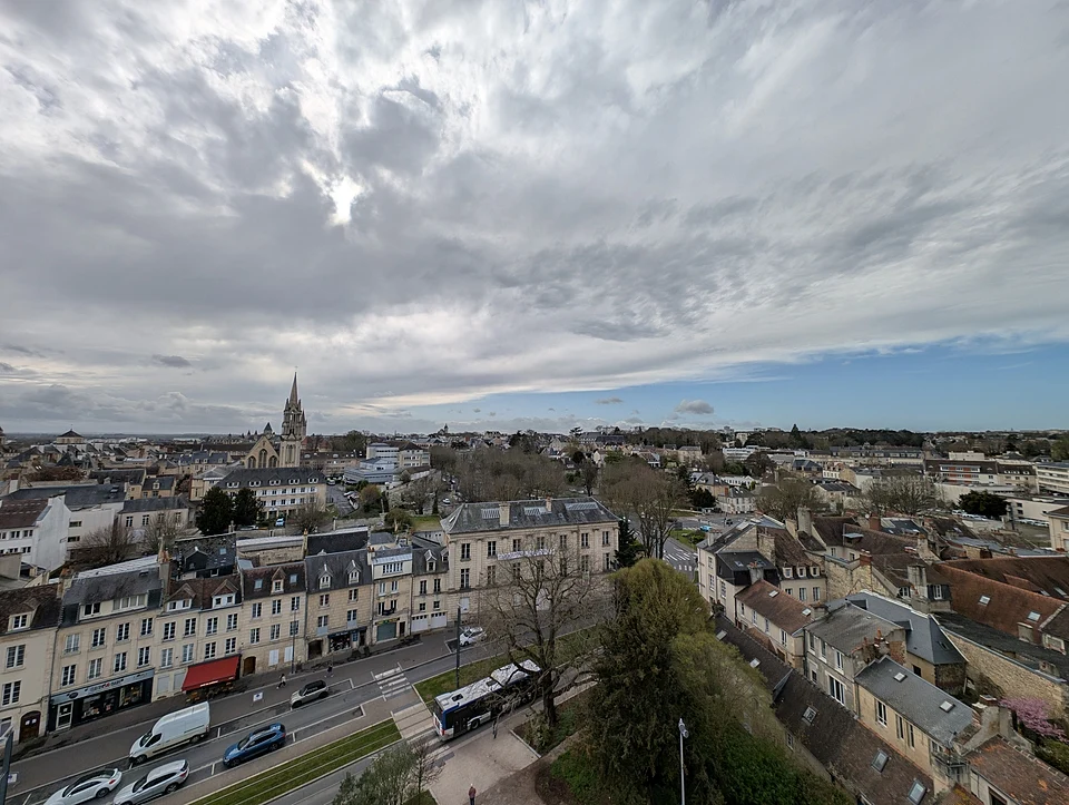 Vue de Caen depuis le château