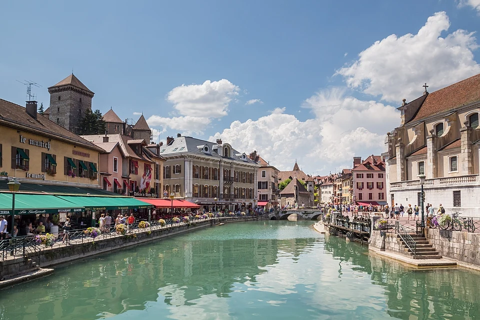 Le Thiou dans la vieille ville d’Annecy
