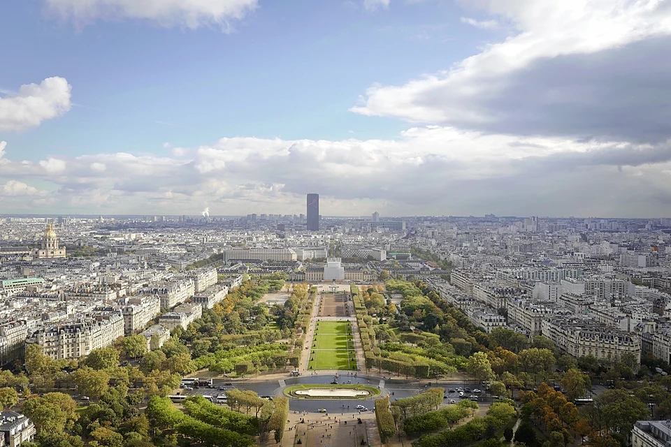 Vue de Paris et de la tour Eiffel