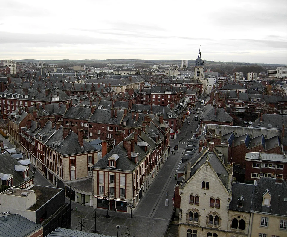 Panorama aérien d’Amiens
