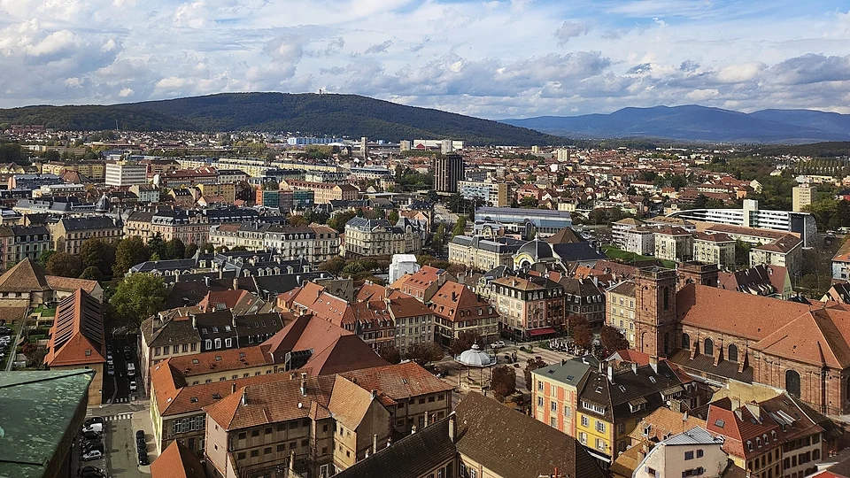 Vue panoramique de la ville de Belfort